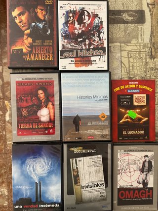 Lote 6 Películas DVD (Acción, Crimen, Docu, Drama