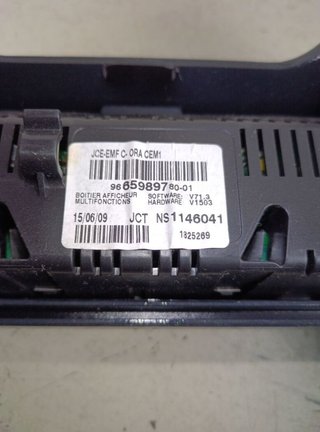 Peugeot 96084 9665989780 / 9685099877 consola 3008
