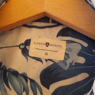 Camisa Estampada Alvaro Moreno Azul/Blanco