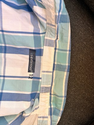 Camisa cuadros niño talla 12 años