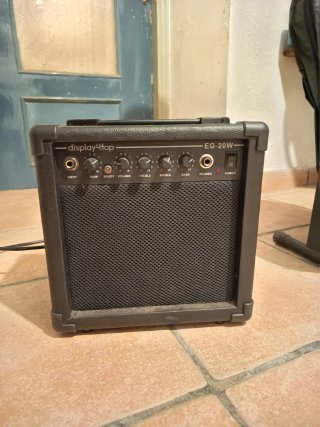 Guitarra Eléctrica Verde y Negra