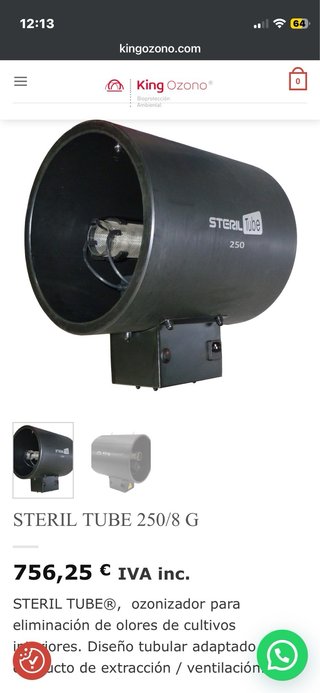 Generador Ozono King Ozono Negro