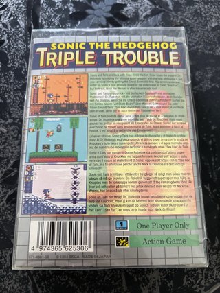 Sonic Triple Trouble Sega Game Gear