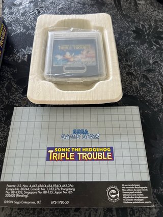 Sonic Triple Trouble Sega Game Gear