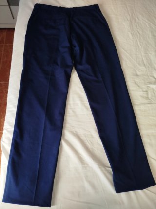Pantalón Zara Slim Fit Talla 38 Azul