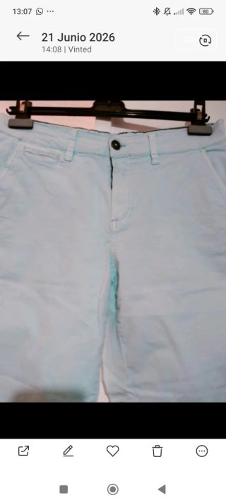Pantalón corto azul hombre