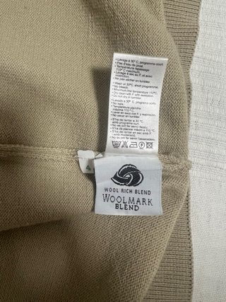 Chaqueta Lacoste Lana Beige Nueva