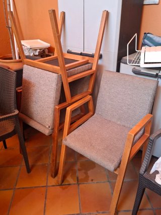 Sillón/silla comedor bellot madera maciza haya tap