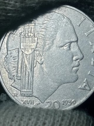 2 Monete Regno d'Italia 1939