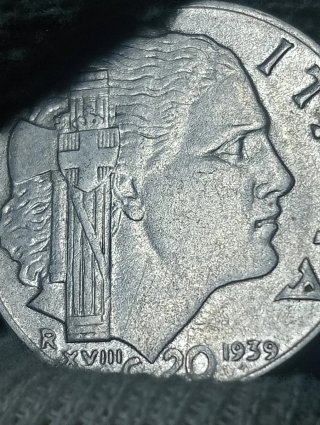 2 Monete Regno d'Italia 1939