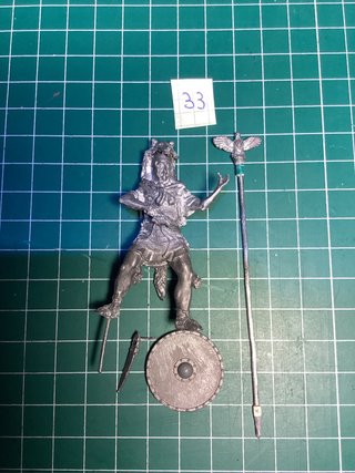 Figura de plomo militar