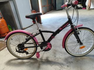 Bicicleta niña B'TWIN rosa