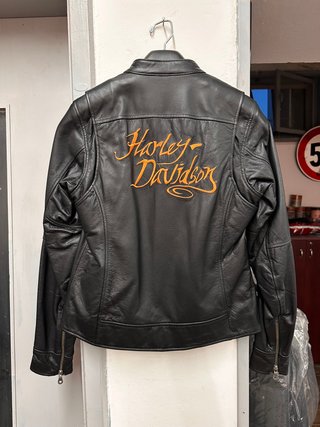 Giacca Harley Davidson Donna Nera Arancione