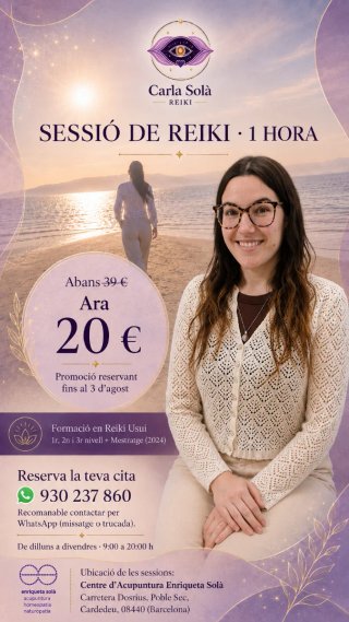 Sesión de Reiki