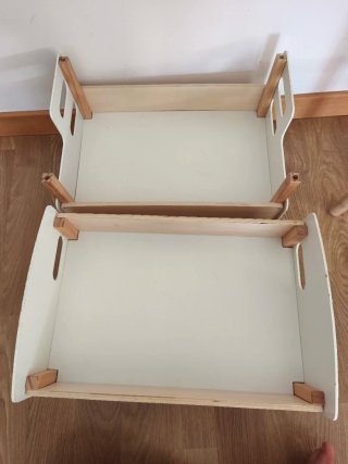 Cuna de juguete de madera para bebés