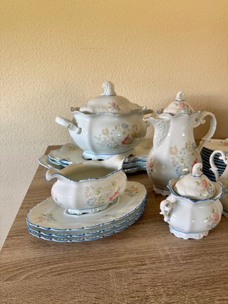 Vajilla Porcelana Capeans Made in Spain 84 Piezas