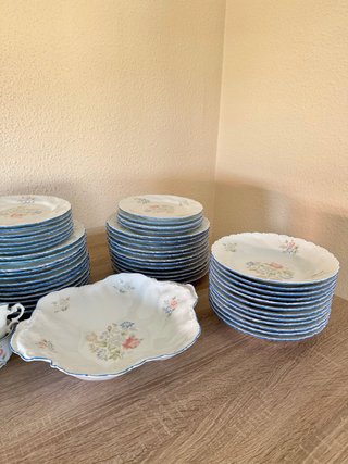 Vajilla Porcelana Capeans Made in Spain 84 Piezas