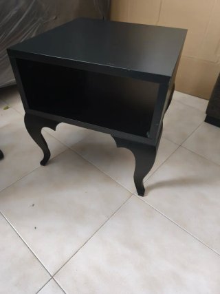 Mesita de noche Ikea negra
