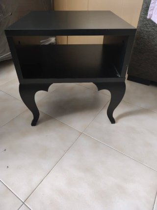 Mesita de noche Ikea negra