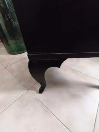 Mesita de noche Ikea negra