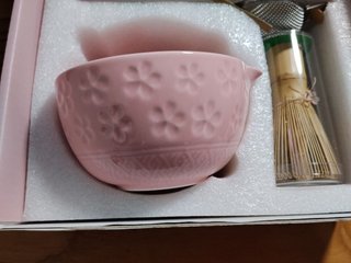 Kit Matcha 7 Piezas Batidor Bambú Rosa