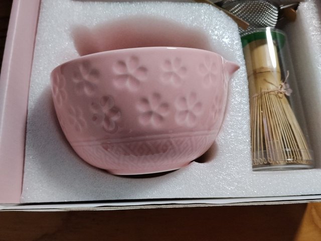 Kit Matcha 7 Piezas Batidor Bambú Rosa