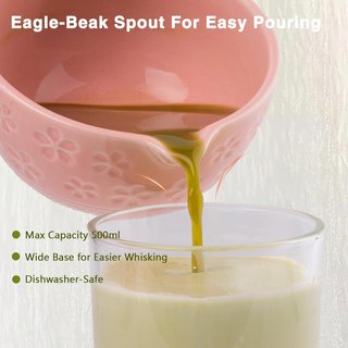 Kit Matcha 7 Piezas Batidor Bambú Rosa