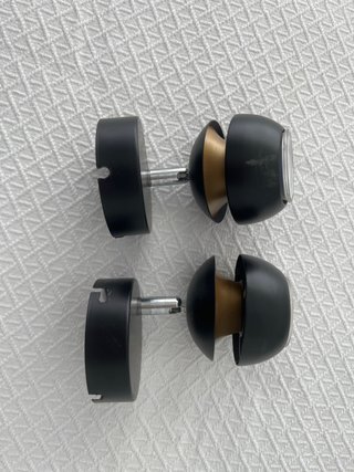 2 Focos LED Baño Negros