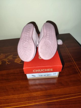 Manoletinas bebé Chuchés rosa talla 22