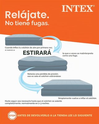 Colchón Hinchable Intex gris