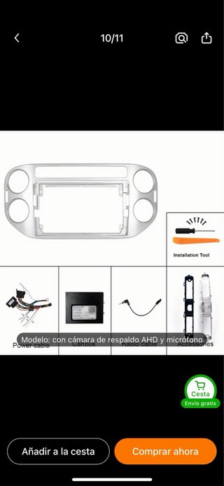Radio Coche VW Tiguan (hasta 2015).