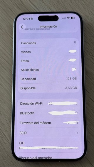 iPhone 15 Pro 128GB Blanco Titanio