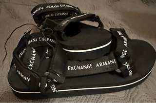 Sandalias Armani Exchange Mujer Negras