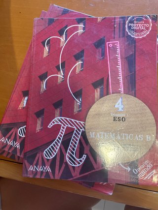Libro de matemáticas B 4 eso