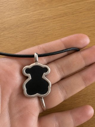 Colgante Oso Tous Onix Negro
