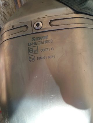 Tubo de escape Akrapovic Racing Line Titanio
