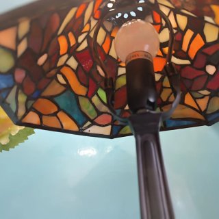 Lámpara Tiffany Cristal y Metal