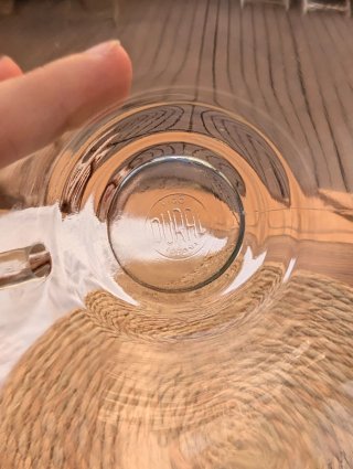 Tazas Duralex transparentes de vidrio