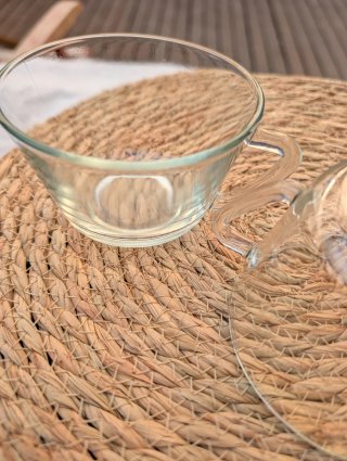 Tazas Duralex transparentes de vidrio