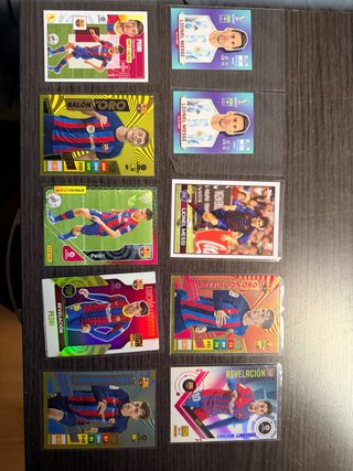Lote Cromos Fútbol Messi, Pedri, Gavi
