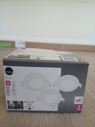 3 Focos LED Empotrables Inspire Extraflat