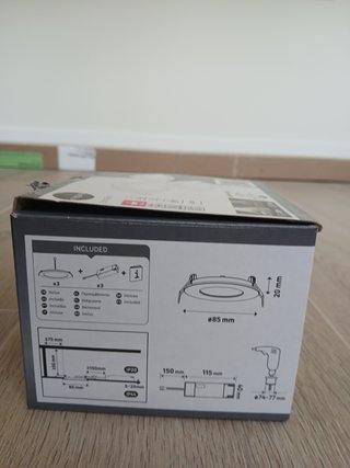 3 Focos LED Empotrables Inspire Extraflat