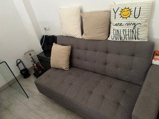 Conjunto cabecero, somier y sofá cama