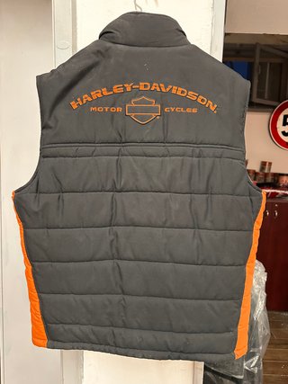 Gilet Harley Davidson nero e arancione