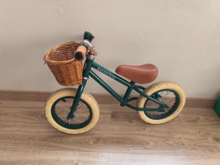 Bici sin pedales Banwood verde oscuro
