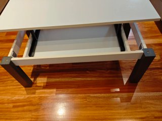 Mesa de centro elevable