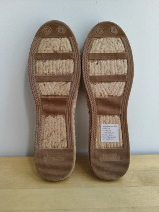Alpargatas planas beige Talla 37