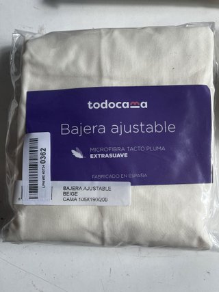 Bajera ajustable microfibra Todocama beige 105