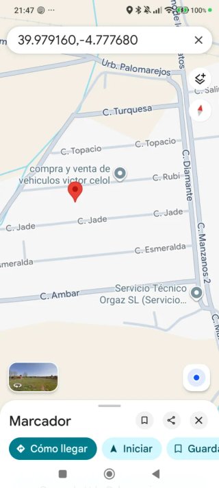 Parcela terreno, urbanización las Gemas,