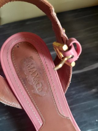 Sandali Max & Co rosa con tacco